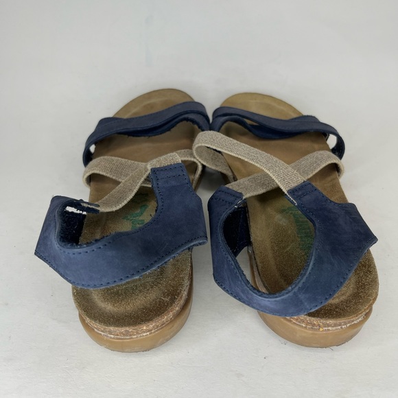 bionatura sandals Women Size 39 US 8 Blue/tan Leather/textile Upper - Picture 6 of 15
